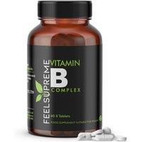 Feel Supreme Vitamin B Complex / Boost Energy & Vitality 60 Tabs in Black