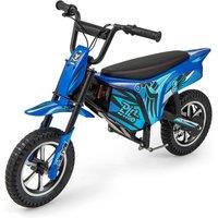 Gymax Electric Motorcycle 24 V Kids Dirt Bike With Brake Lever For 14+ Years in Blue