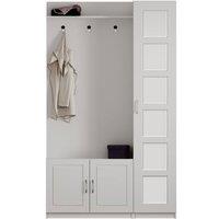 EVUHOME Vista Mirrored White Hallway Unit