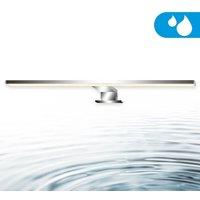BRILONER Chrome Bathroom LED Mirror Light 10W 1000lm IP44 500mm in Metallic Silver