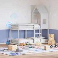 Berkfield Home Bunk Bed without Mattress White 90x190 cm Single Solid Wood Pine