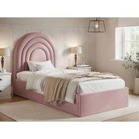 Flair Ava Single Ottoman Bed in Pink