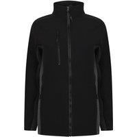 Henbury Contrast Soft Shell Jacket in Black | Size: 2XS