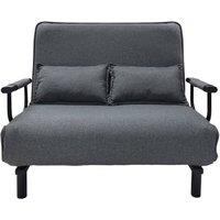 Alivio 2-In-1 Double Folding Sofa Bed 6-Level Adjustable Backrest in Grey