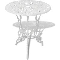 Berkfield Home 3 Piece Bistro Set Cast Aluminium White