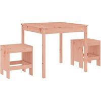 Berkfield Home 3 Piece Garden Bistro Set Solid Wood Douglas in Light Brown