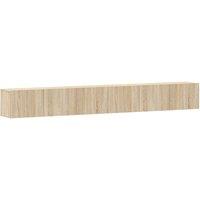 Berkfield Home 3 Piece TV Cabinet Set Sonoma Oak Engineered Wood in Light Tan