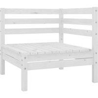 Berkfield Home 3 Piece Garden Lounge Set Solid Pinewood White