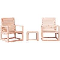 Berkfield Home 3 Piece Garden Lounge Set Solid Wood Douglas in Light Brown
