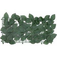 Berkfield Home Balcony Screen with Dark Green Leaves 400x150 cm