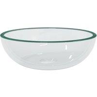 Berkfield Home Basin Tempered Glass 35x12 cm Transparent in Clear