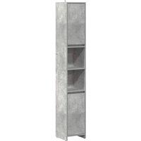 Berkfield Home Bathroom Cabinet Concrete Grey 30x30x183.5 cm Engineered Wood