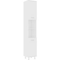 Berkfield Home Bathroom Cabinet White 30x30x179 cm Engineered Wood | Size: 30 x 30 x 179 cm