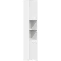 Berkfield Home Bathroom Cabinet White 30x30x183.5 cm Engineered Wood