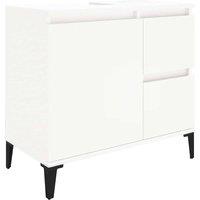 Berkfield Home Bathroom Cabinet White 65x33x60 cm Engineered Wood | Size: 65 x 33 x 60 cm