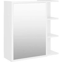Berkfield Home Bathroom Mirror Cabinet White 62.5x20.5x64 cm Engineered Wood