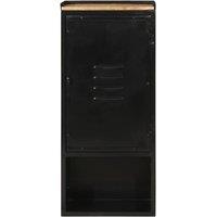Berkfield Home Bathroom Cabinet 40x27x90 cm Iron & Solid Wood Mango | Size: 40 x 27 x 90 cm