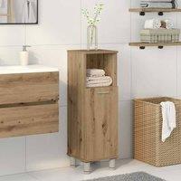 Berkfield Home Bathroom Cabinet Artisan Oak 30x30x95 cm Engineered Wood in Brown | Size: 30 x 30 x 95 cm