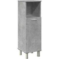 Berkfield Home Bathroom Cabinet Concrete Grey 30x30x95 cm Engineered Wood | Size: 30 x 30 x 95 cm