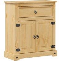 Berkfield Home Bathroom Cabinet Corona 70x33x80 cm Solid Wood Pine in Light Tan | Size: 70 x 33 x 80 cm
