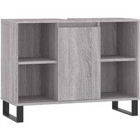 Berkfield Home Bathroom Cabinet Grey Sonoma 80x33x60 cm Engineered Wood | Size: 80 x 33 x 60 cm