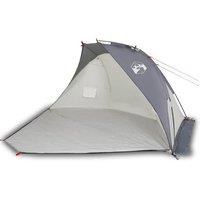 Berkfield Home Beach Tent Grey 268x223x125 cm 185T Polyester | Size: 268 x 223 x 125 cm