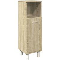 Berkfield Home Bathroom Cabinet Sonoma Oak 30.5x30x95 cm Engineered Wood in Light Brown