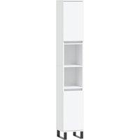 Berkfield Home Bathroom Cabinet White 30x30x190 cm Engineered Wood | Size: 30 x 30 x 190 cm