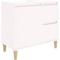 Berkfield Home Bathroom Cabinet White 65x33x60 cm Engineered Wood | Size: 65 x 33 x 60 cm