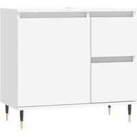 Berkfield Home Bathroom Cabinet White 65x33x60 cm Engineered Wood | Size: 65 x 33 x 60 cm