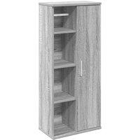 Berkfield Home Bathroom Cabinet with Roll Holder Grey Sonoma 39x22x90 cm | Size: 39 x 22 x 90 cm