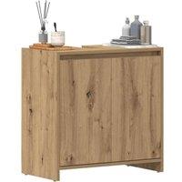 Berkfield Home Bathroom Sink Cabinet Artisan Oak 60x33x60 cm Engineered Wood in Brown | Size: 60 x 33 x 60 cm