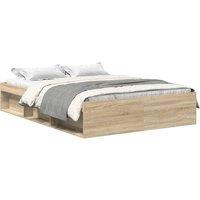 Berkfield Home Bed Frame Sonoma Oak 120x190 cm Small Double in Natural