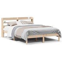 Berkfield Home Bed Frame without Mattress 160x200 cm Solid Wood Pine in Light Brown