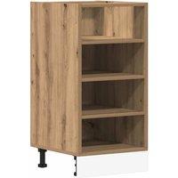 Berkfield Home Bottom Cabinet Artisan Oak 40x44.5x81.5 cm Engineered Wood in Brown
