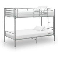Berkfield Home Bunk Bed Grey Metal 90x200 cm