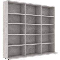 Berkfield Home CD Cabinet Concrete Grey 102x23x89.5 cm Engineered Wood