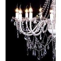 Berkfield Home Chandelier with 1600 Crystals in White