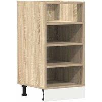 Berkfield Home Bottom Cabinet Sonoma Oak 40x44.5x81.5 cm Engineered Wood in Light Tan