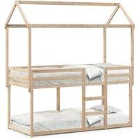 Berkfield Home Bunk Bed without Mattress 80x200 cm Solid Wood Pine in Light Brown
