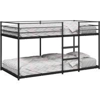 Berkfield Home Bunk Bed without Mattress Black 90x200 cm Steel