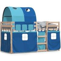 Berkfield Home Bunk Bed without Mattress Blue 80x200 cm Solid Wood Pine