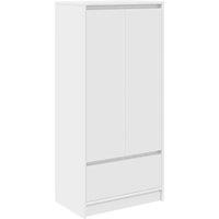Berkfield Home Cabinet with Drawer White 55.5x34x119.5 cm Engineered Wood