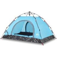 Berkfield Home Camping Tent 2-Person Blue Quick Release