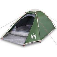 Berkfield Home Camping Tent Dome 2-Person Green Waterproof