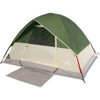 Berkfield Home Camping Tent Dome 2-Person Green Waterproof