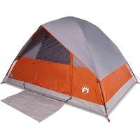 Berkfield Home Camping Tent Dome 2-Person Orange Waterproof