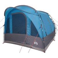Berkfield Home Camping Tent Tunnel 3-Person Blue Waterproof