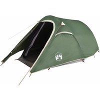 Berkfield Home Camping Tent Tunnel 3-Person Green Waterproof