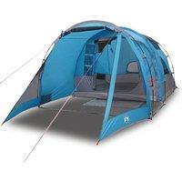 Berkfield Home Camping Tent Tunnel 4-Person Blue Waterproof